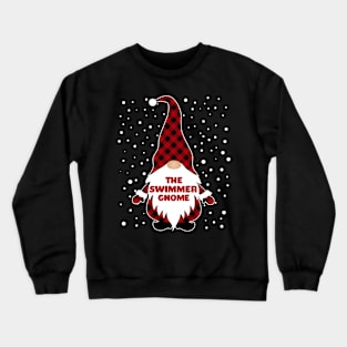 The Swimmer Gnome Matching Family Christmas Pajama Crewneck Sweatshirt